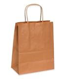 BOXBGS103K - 8 x 4 3/4 x 10 Kraft Paper Shopping Bags