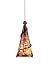Tech Lighting 700TDOVPTCNB-CF Ovation - One Light Line Voltage Pendant, Black Finish with Tortoise Shell Glass with Clear Glass Color Ball - Compact Fluorescent Lamping