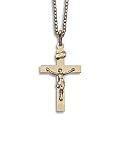 132. 9ct Gold Crucifix Cross Pendant