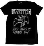 LED ZEPPELIN - United States Of America 1977 Tour - Black Women's / Girls T-Shirt (Girlie / Babydoll)