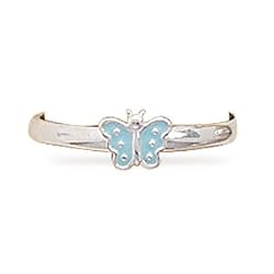 Enamel Butterfly Toe Ring