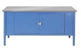 72 X 30 Security Cabinet Bench - Stainless Square Edge