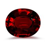 3.00 Cts of 10x8 mm Oval Step Cut Mozambique Garnet ( 1 pc ) Loose Gemstone