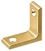 CRL Bright Gold Anodized Brace for Partition Posts