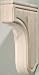 Hafele Plain Corbel (194.69.102) 8-15/16 x 2-3/4 x 13, Maple