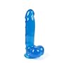Jelly Jewels Cock And Balls W/ Sapphire Blue