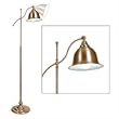 OttLite 25549BRX - Antiqued Brass Latana Floor Lamp, 25 Watt OttLite CFL Included