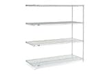 Nexel Stainless Steel Wire Shelving Add-On 60W X 24D X 63H