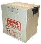 Power Wheels battery, 12 volt GRAY.