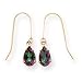 14k 8x5 Mystic Fire Drop Earrings