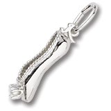 Ballet Slipper with Pearl Charm by Rembrandt Charms