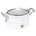 Hamilton Beach 33144 Stay-or-Go 4-Quart Slow Cooker, White