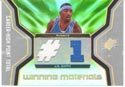 2007 SPx Authentic J.R. Smith Dual Game-Worn Jersey Card