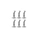 Wharfedale Wf-11128p Modus Speaker Wall Brackets In White [pair]
