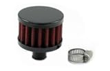 VMS Racing Red Breather Catchcan Mesh Filter Air Oil Vent Crankcase w/Clamp