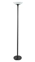 Good Earth Lighting GL6543-BK-GLI Lincoln Park Tochiere with Opal Glass Diffuser, Black