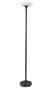 Good Earth Lighting GL6543-BK-GLI Lincoln Park Torchiere with Opal Glass Diffuser, Black