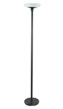 Good Earth Lighting GL6543-BK-GLI Lincoln Park Tochiere with Opal Glass Diffuser, Black