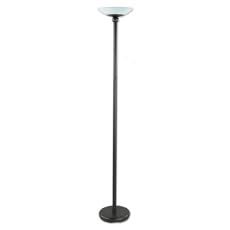 Good Earth Lighting GL6543-BK-GLI Lincoln Park Tochiere with Opal Glass Diffuser, Black