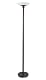 Good Earth Lighting GL6543-BK-GLI Lincoln Park Tochiere with Opal Glass Diffuser, Black