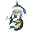 Washington Capitals 3" Acrylic Striped Home Run Snowman - NHL Hockey