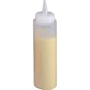 Squeeze Bottle Clear - 12oz - Ideal for Sauce Ketchup Mustard Mayonnaise Oil Vinegar Salad Dressing