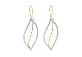 14K Yellow Gold & .925 Sterling Silver Earrings