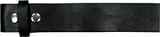 Black Imitation Leather Plain Belt Strap