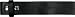 Black Imitation Leather Plain Belt Strap