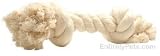 2 Knot Extra Large Tug Rope Bone - White (10 inch)