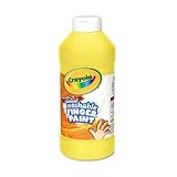 Crayola Washable Finger Paint - Yellow ( 16 oz. Plastic Jar ) - B00015YRI0
