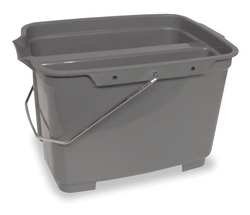 Tough Guy 1ELK3 Double Pail, Gray, 17qt