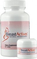 Breast Actives 1 KIT Breast Enhancement Kit by Breast Gain Plus 1 - 60 Tablet Bottle and 1 - 2 fl Oz Jar of Cream