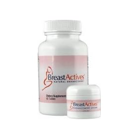 Breast Actives 1 KIT Breast Enhancement Kit by Breast Gain Plus 1 - 60 Tablet Bottle and 1 - 2 fl Oz Jar of Cream