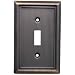 GE Single Switch Wall Plate Venetian Bronze Metallic Finish - GE 40302