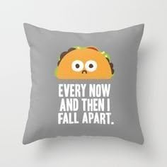 ABartonArtsale Taco Eclipse of the Heart Throw Pillow Decorative pillow 18 x 18-inch cotton pillowcases w53