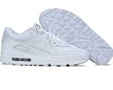 Nike Air Max 90 Leather All White Men's Running Casual Walking Shoes