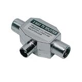 Die-cast Aluminium Radio/TV Splitter 1 Socket - 2 Plug