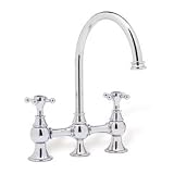 Blanco Bridge 157041CR Kitchen Faucet without Side Spray: Chrome