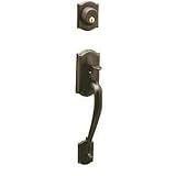 Schlage F58SK CAM 716 Camelot Handleset, Aged Bronze with SecureKey