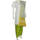 Shalwar Kameez Embroidered Cotton Multicolored Womens Dress Size S (slk401)
