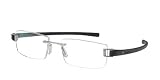 Tag Heuer - TAG HEUER 7102 001 BRUSHED BLACK RIMLESS TITNAIUM EYEGLASSES