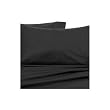 Egyptian Cotton 800 Thread Count Solid Sateen 3 Pc Duvet Cover Set Black-Queen(WITH BONUS "PILLOW CASE" EXTRA).