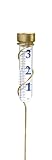 Conant Custom VRG6 Brass Grande View Rain Gauge with Spiral Stake
