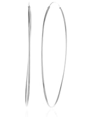 Argento Vivo Silver-Tone Large Endless Hoop Earrings