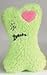 Green Embroidered Berber Bone Valentines Dog Toy