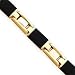 14k Solid Black Onyx Link Bracelet - 8 Inch