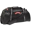 Diamond Plate Pebble Grain Genuine Leather Duffle Bag