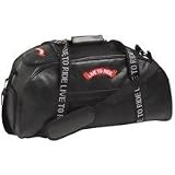 Diamond Plate Pebble Grain Genuine Leather Duffle Bag