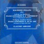 cover of Pollini Plays Beethoven: Piano Concerto N. 5 & Mozart: Piano Concert N. 23